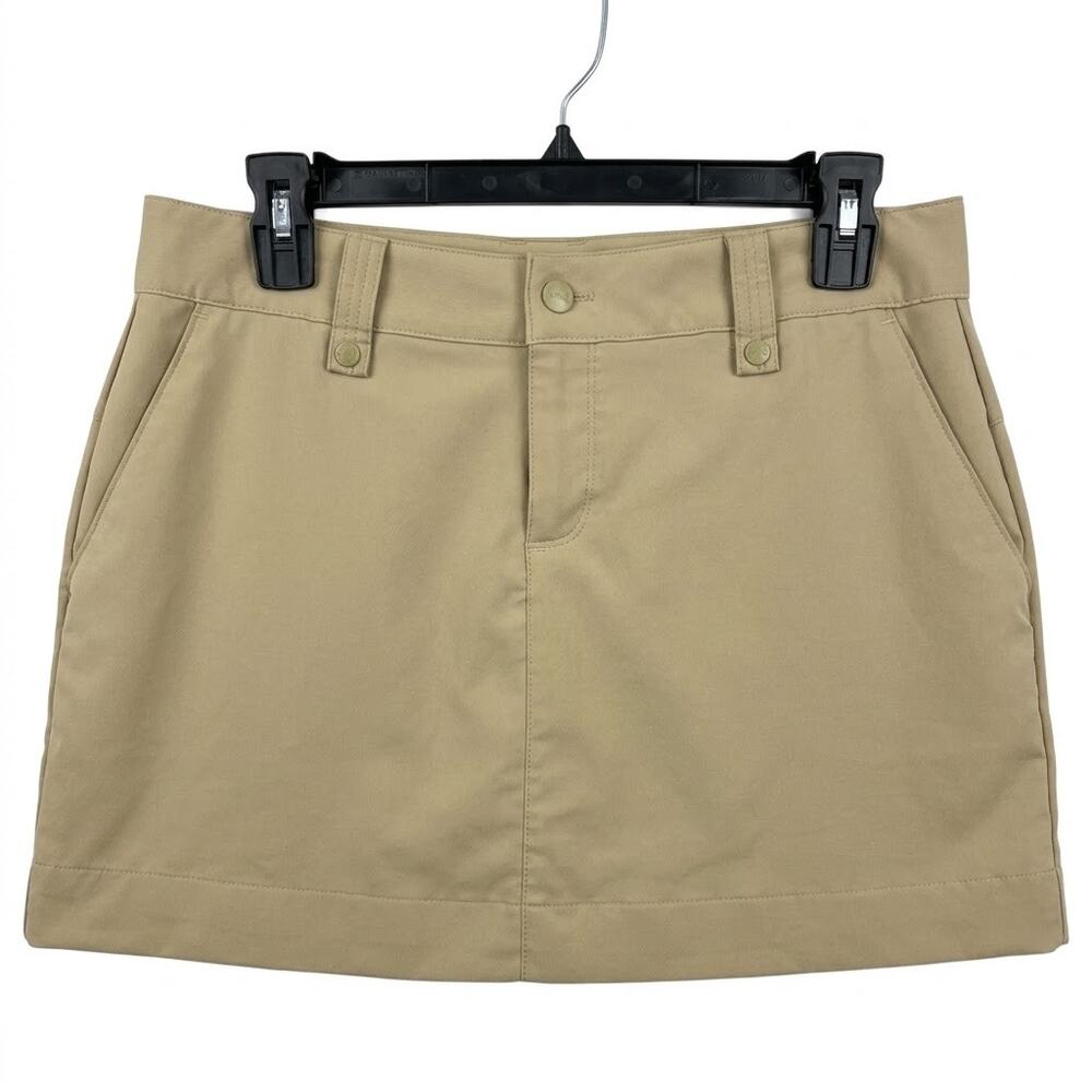 Under Armour Performance Golf Skort Women's Size 6 Khaki Tan Mini Activewear